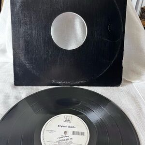 Black Vinyl Record with Sleeve